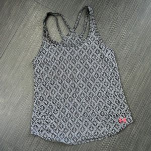 Black and gray under armor tank top